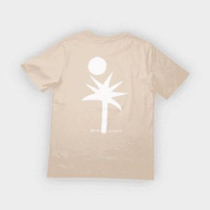 Camiseta Palms logo beige