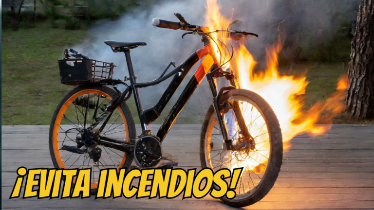 Cómo evitar incendios en bicis eléctricas